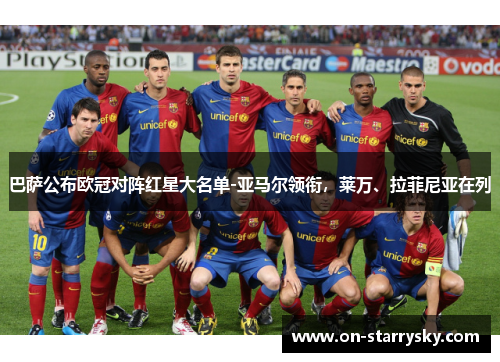 巴萨公布欧冠对阵红星大名单-亚马尔领衔，莱万、拉菲尼亚在列